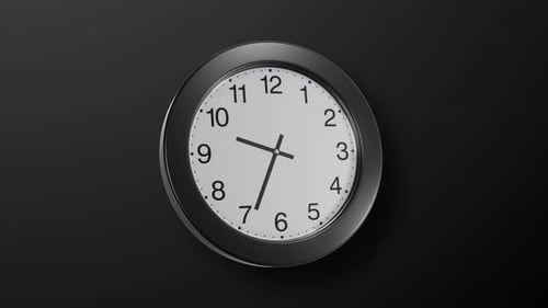 Clock Time Lapse of Time Passing, animation chronomètre