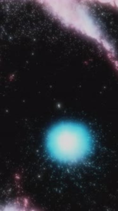 Explorez la vibrante nébuleuse cosmique qui tourbillonne d'étoiles brillantes