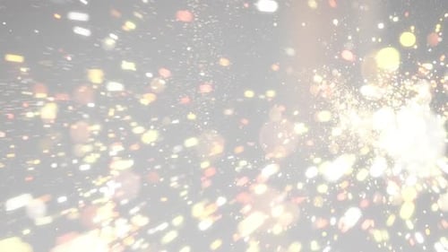 Glitzernde Teilchenlichter