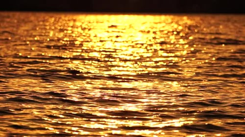 Sea Water Surface Low Angle View Over Clear Azure Sea Water Sun Glare Abstract Nautical Summer Ocean