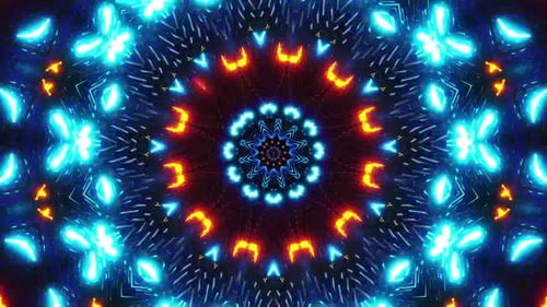 Dynamic abstract light show pulsates with vibrant energy