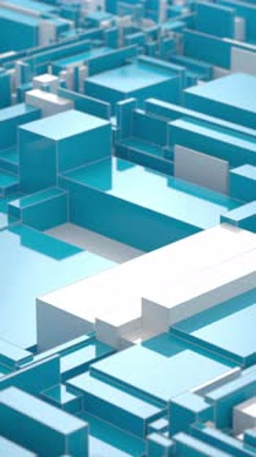 Animated 3D Geometric Loop Background