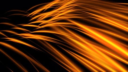 Dynamic Glowing Abstract Orange Light Trails Seamless Loop