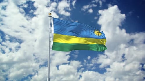 Rwanda Realistic Waving 4k