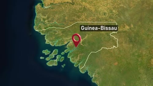 Guinea-Bissau Country Zoom from Space