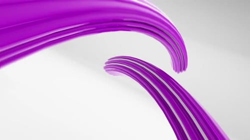 Fluid Purple Ribbons Smoothly Reveal Content