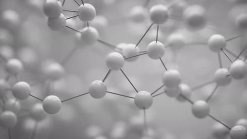 3D animation of the geometric shape of a lattice in space.