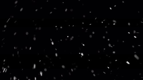 Falling White Particles Simulate Winter Snow