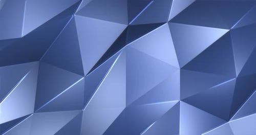 Shiny Blue Futuristic Low Poly Motion Background