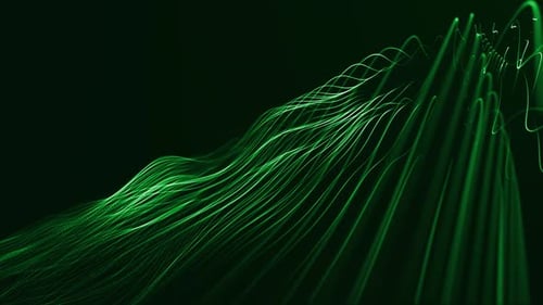 Dynamic Strings Flowing On Green
