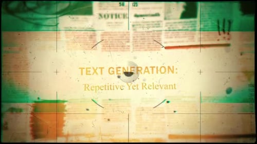 Retro Glitch Text Title Reveal