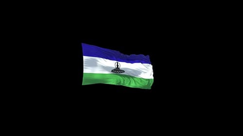 Lesotho Flag with Alpha Channel