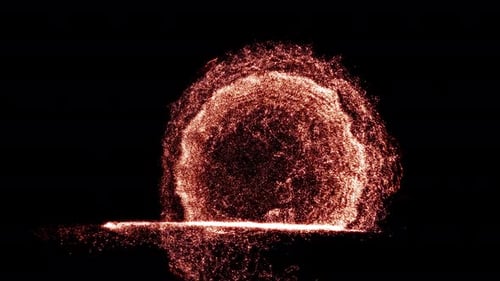 Dynamic Abstract Particle Effect Animation
