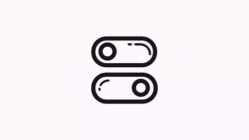 Animated Switches, Two, Couple icon Alpha Channel