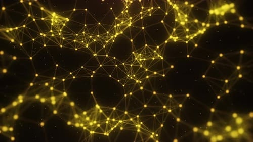 Gold Particles Background