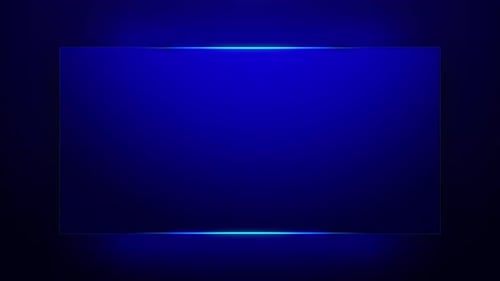 Abstract shinning Blue Frame Border background video