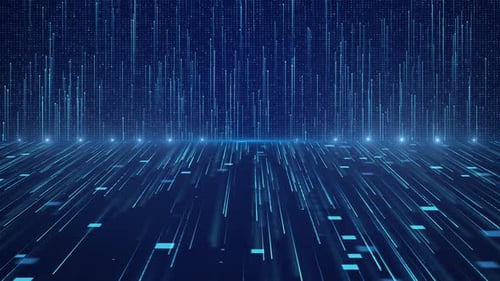 3d Big Data Visualization Futuristic Technology