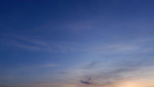Timelapse video footage : beautiful Sunset sky with clouds, Time-lapse. 4K.