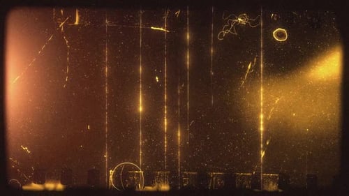 Retro Film Burn Transition with Light Leaks and Scratches