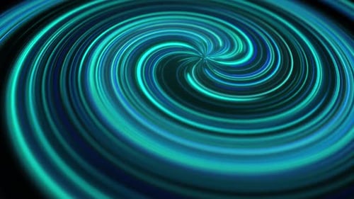 Laço de luzes de néon azul torcido