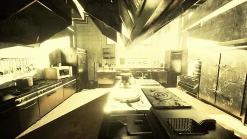 Old Kitchen of Abandoned House