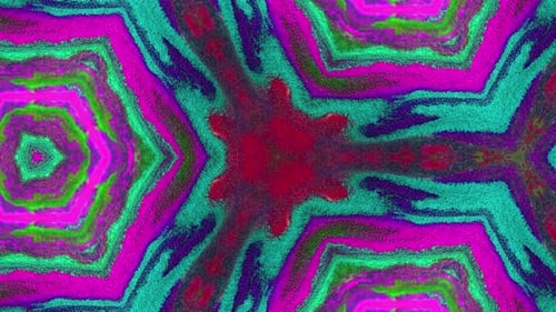 Vibrant Abstract Geometric Kaleidoscope Seamless Background