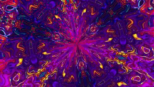 Vibrant Liquid Kaleidoscope Abstract Expanding Background