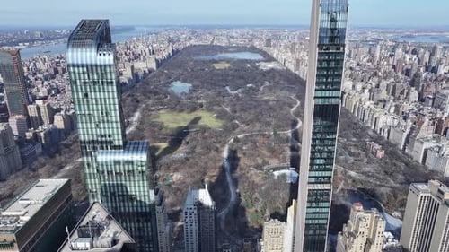 Central Park At Manhattan In New York United States.