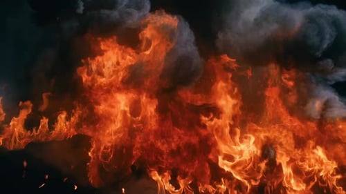 Massive Fire Inferno Blaze