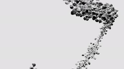 Esferas líquidas que interactúan en una animación realista