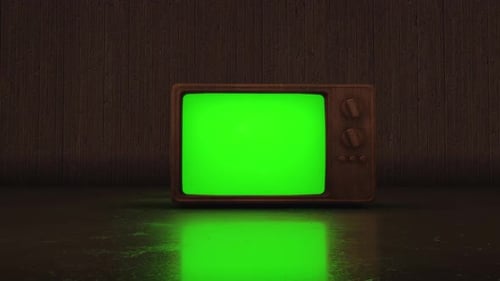 Retro Green Screen Tv 1