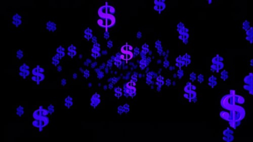 Partikel des Dollar-Symbols