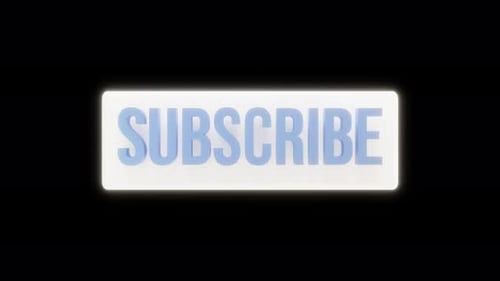3D Subscribe Button Text Reveal Animation