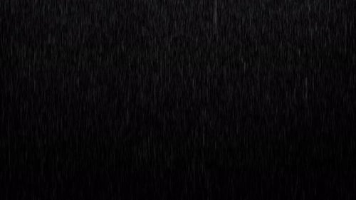 Rain Overlay Falls Blue Black Background