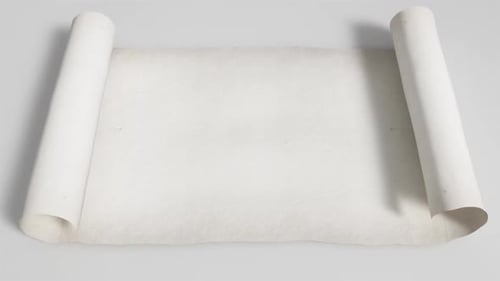 Anciente Scroll Opens on white background