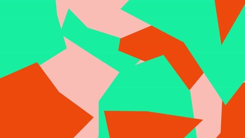 Abstract Dynamic Flat Design Shapes Seamless Loop Background