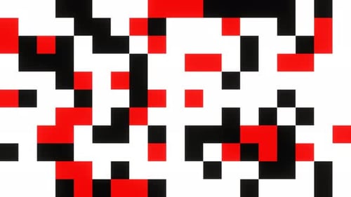 Red And Black No White Square Noise Background Vj Loop In 4K