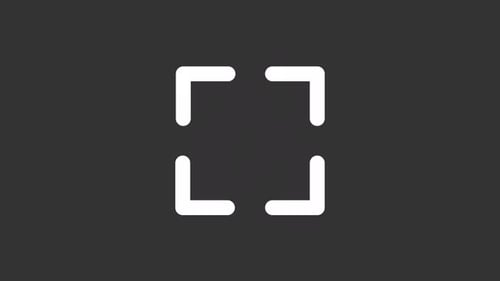 Icono Ui de línea blanca de pantalla animada