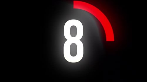 Countdown-Timer-Animation mit numerischem Verlauf