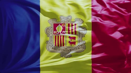 Neue Flagge Andorras