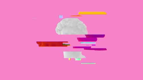 Glitch Effect Animation of a Classical Sculpture Head