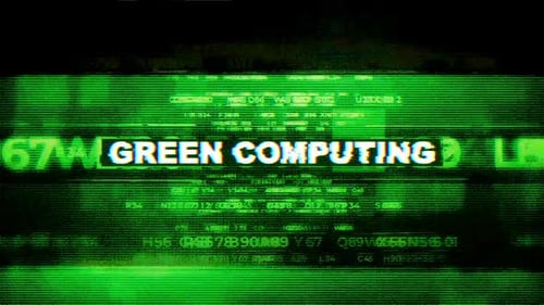 Green Computing Tech Word Hi Tech Backgrounds