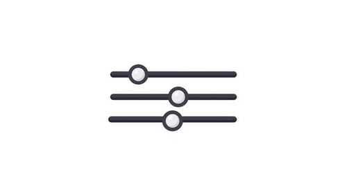 Animated Settings Adjuster Equalizer UI Element