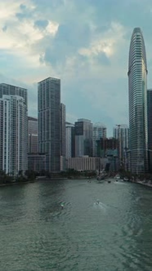 Miami Downtown Cityscape Financial Towers Miami Downtown.mov
