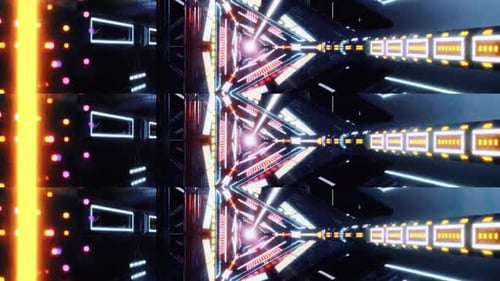 Abstract Light Portal Tunnel