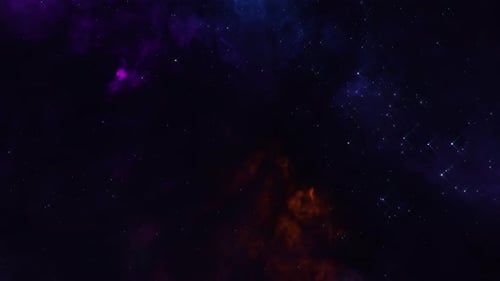 Nébuleuse dans l'espace 02 4K
