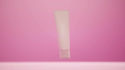 Modern Rotating 3D Product Tube for Beauty and Cosmetic Display