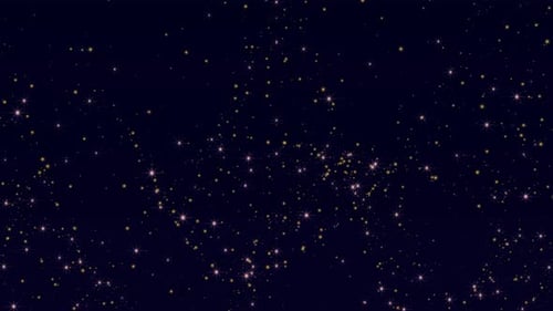 Sparkling Glitter Stars Overlay for Space and Celebration Backgrounds