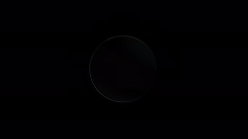 3d Transparent Rotating Glossy Cylinder with Dispersion Effect Rainbow Colors Reflection Glass 3d