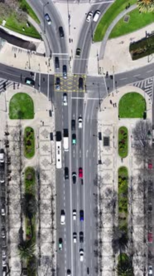 Avenida da Liberdade em Lisboa, no distrito de Lisboa, Portugal.